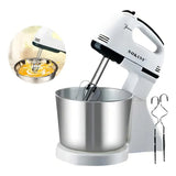 🍰 BATIDORA ELÉCTRICA CON BOWL DE ACERO INOXIDABLE