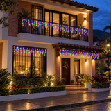 🎄✨ CORTINA DE LUZ LED NAVIDEÑA 3 METROS × 45 CM MULTICOLOR