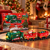 🚂🎄 TREN NAVIDEÑO ELÉCTRICO A VAPOR DE 22 PIEZAS *