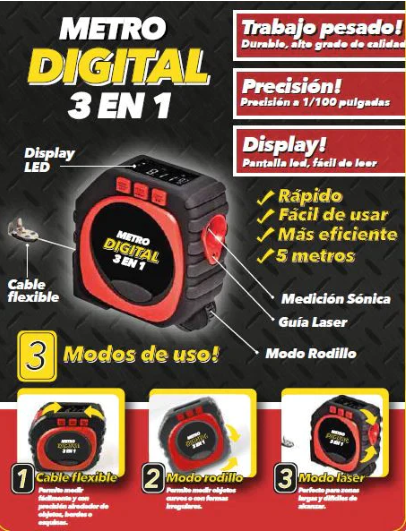 Metro digital 3 en 1