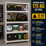Estante Organizador Metálico de 5 Niveles