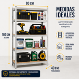 Estante Organizador Metálico de 5 Niveles
