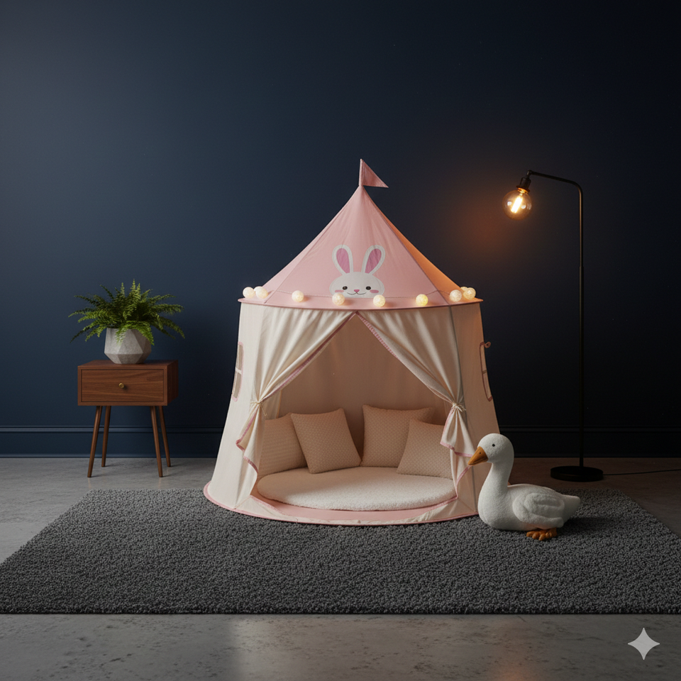CARPA CASTILLO CON LUCES LED