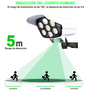 Lampara solar con sensor de movimiento