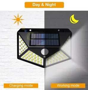 Lampara solar 100 luces