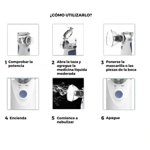NEBULIZADOR PORTÁTIL RECARGABLE USB