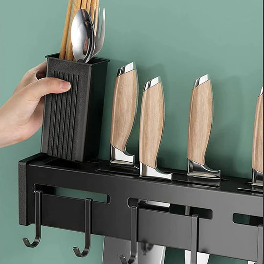 Organizador utensilios de cocina en pared