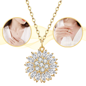Collar girasol giratorio
