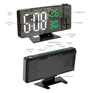 Reloj despertador proyector