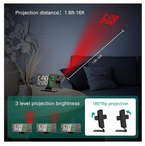 Reloj despertador proyector