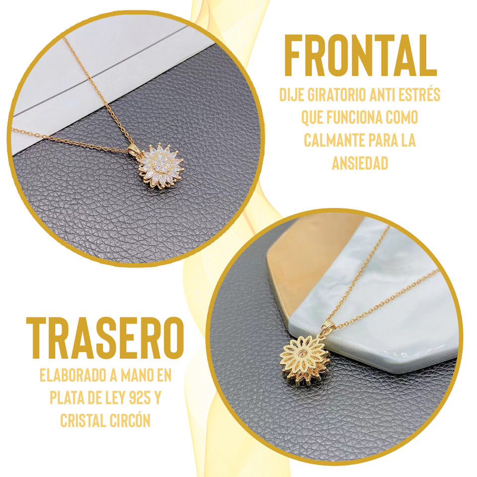 Collar girasol giratorio