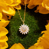 Collar girasol giratorio
