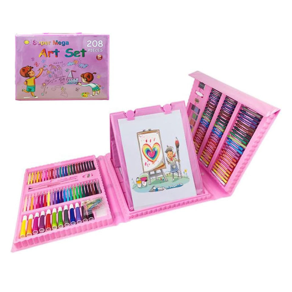Mega set de arte de 208 piezas