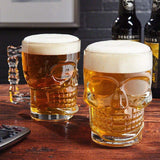 Set de 6 vasos en forma de calavera