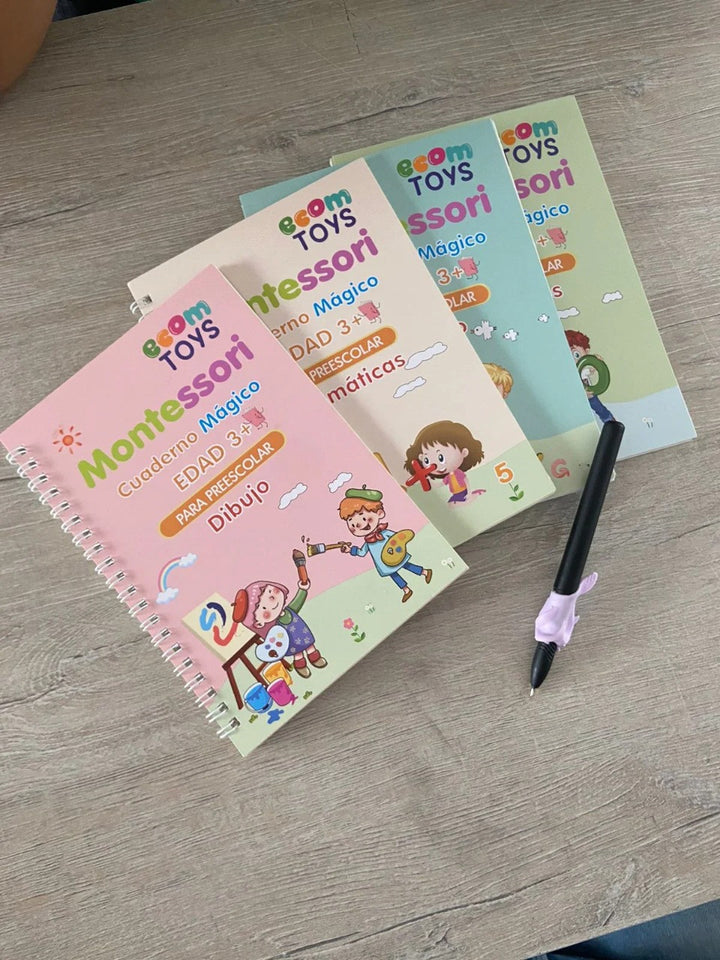 SET X 4 LIBROS DE CALIGRAFIA
