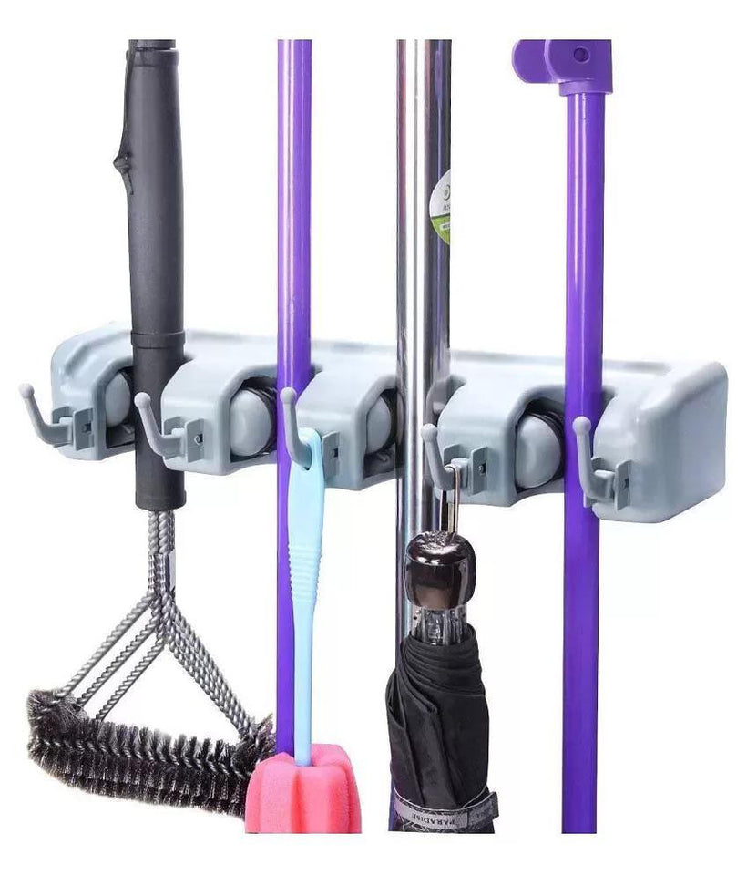 Soporte organizador de escobas