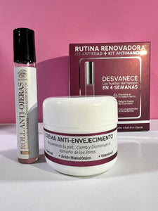SET CREMA ANTIEDAD + ROLL ON ANTIOJERAS