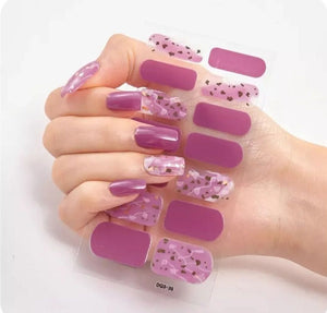 STICKERS UÑAS GEL X 2 SET(24 UÑAS)