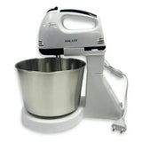 🍰 BATIDORA ELÉCTRICA CON BOWL DE ACERO INOXIDABLE