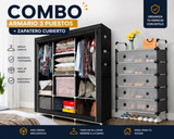 🏠 COMBO ARMARIO + ZAPATERO CUBIERTO