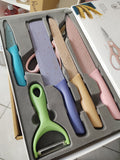 Set De Cuchillos Colores Pastel