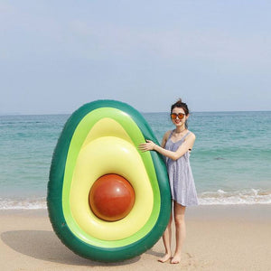 Flotador en forma de aguacate