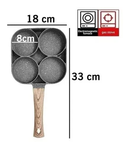 SARTEN 4 PUESTOS