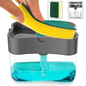 Dispensador De Jabón Con Soporte De Esponja