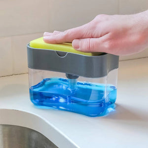 Dispensador De Jabón Con Soporte De Esponja