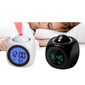 Reloj Despertador Proyector Cubo
