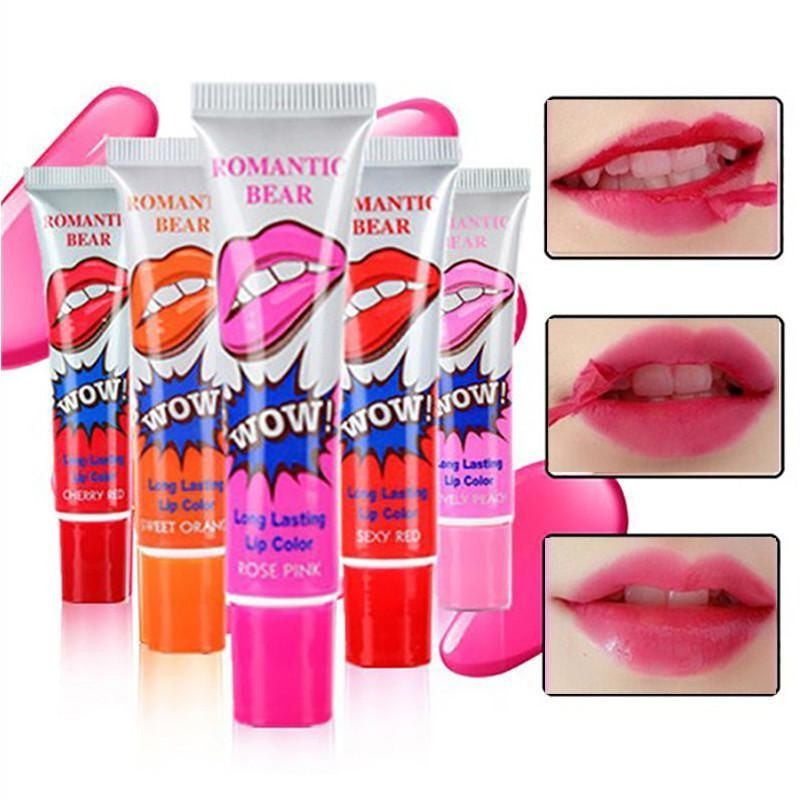Labial duradero wow x 4 unidades