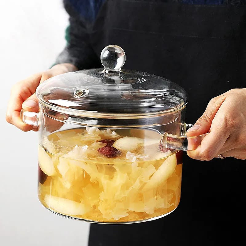 Olla de vidrio para altas temperaturas
