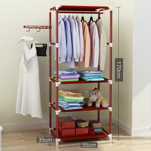 Closet con ganchos