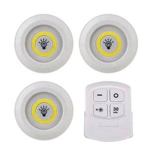Set De 3 Luces Inalámbricas Con Control Remoto