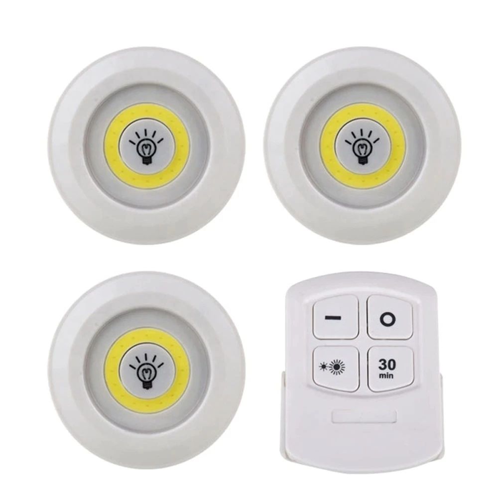 Set De 3 Luces Inalámbricas Con Control Remoto