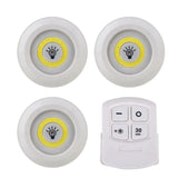 Set De 3 Luces Inalámbricas Con Control Remoto